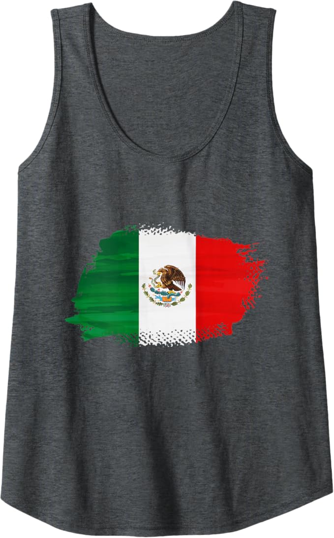 Mexico Bandera Women Tank Top - Mexican Flag Design