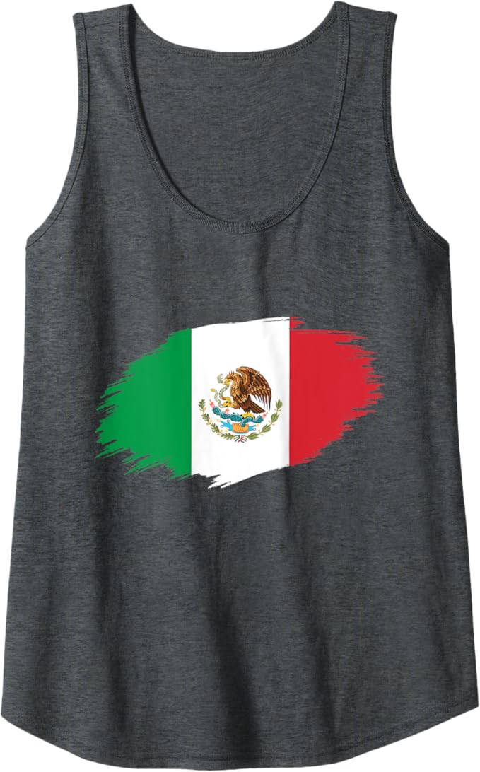 Mexico Flag Camiseta Women Tank Top - Bandera Mexicana Design