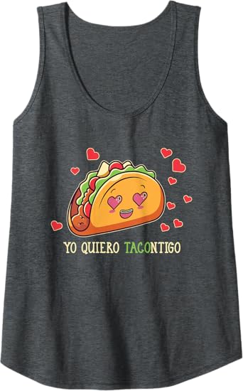 Yo Quiero Tacontigo Funny Taco Latina Mexicana Women's Tank Top