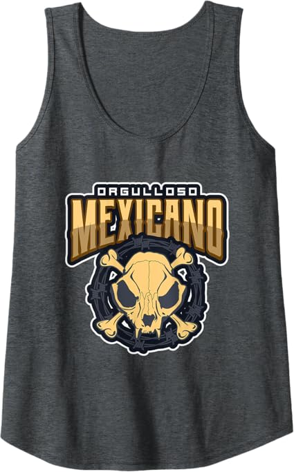 Orgulloso Mexicano Skull Women Tank Top – Mexican Chicano Pride Shirt