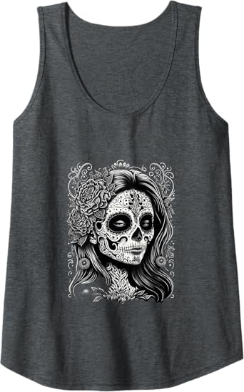 Dia De Los Muertos Catrina Calaveras Women Tank Top - Mexico Holiday Apparel