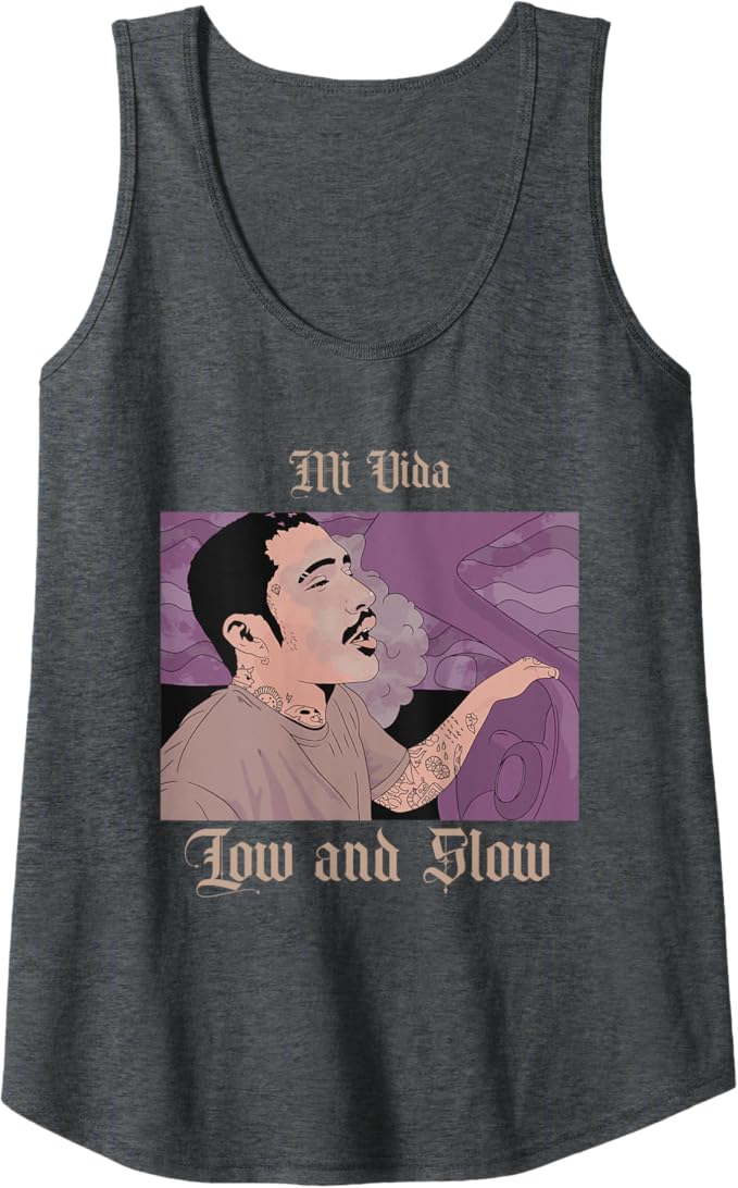 Mi Vida Low And Slow Women Tank Top - Mexican Lowrider Hombre Chicano Design
