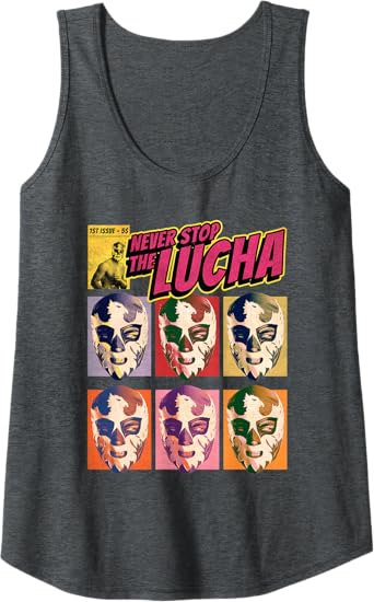 Never Stop The Lucha Mexican Lucha Libre Wrestling Women Tank Top – Premium Tees for Wrestling Fans