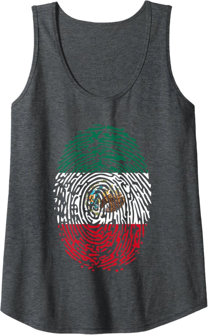 Mexico DNA Flag Women Tank Top - Vintage Mexican Flag Pride Design