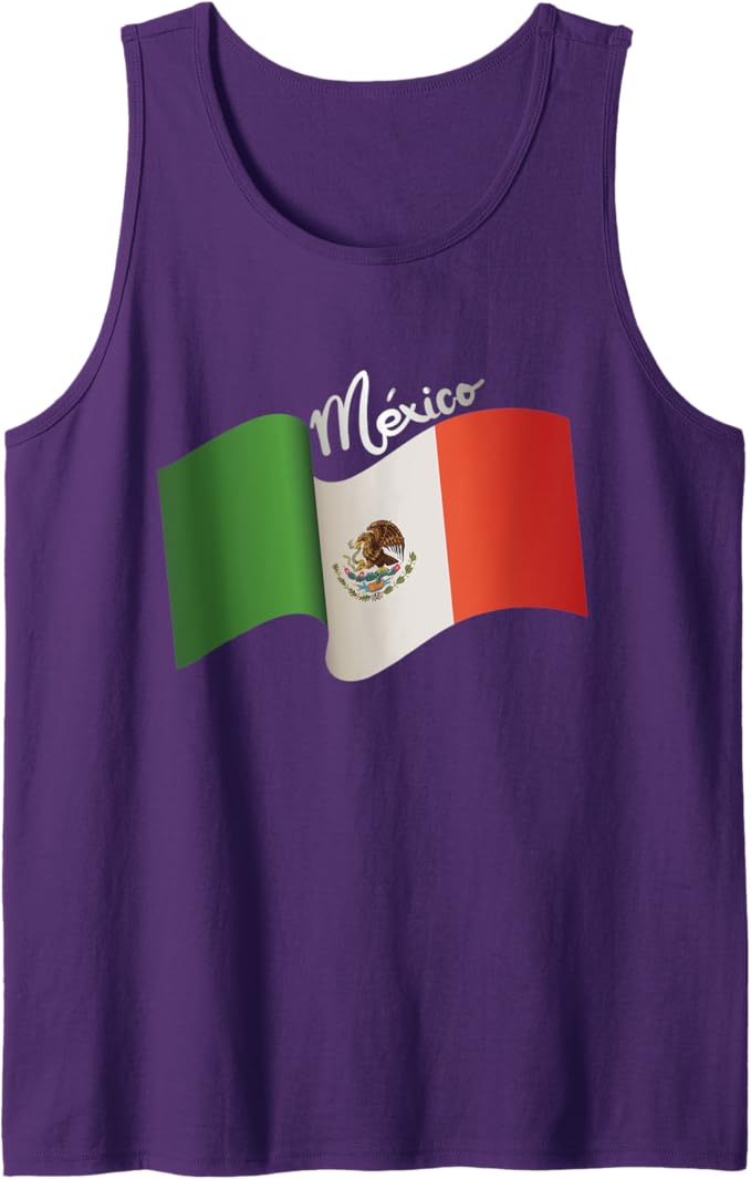 Vintage Mexican Flag Men Tank Top: Retro Bandera Mexicana | Chicano Heritage, Mexican Culture