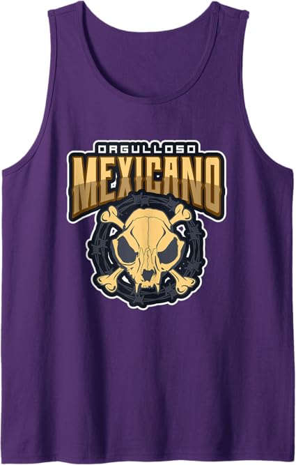 Orgulloso Mexicano Skull Men Tank Top – Mexican Chicano Pride Shirt