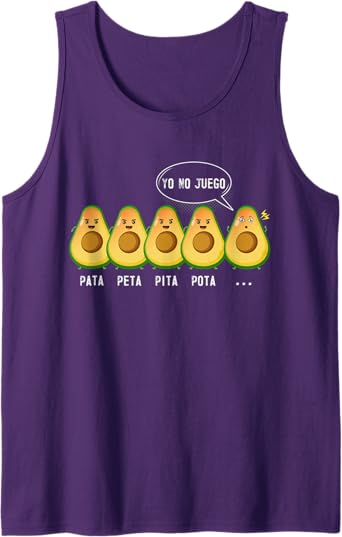 Funny Mexican Latino Quote Men Tank Top - Pata Peta Pita Pota Yo No Juego