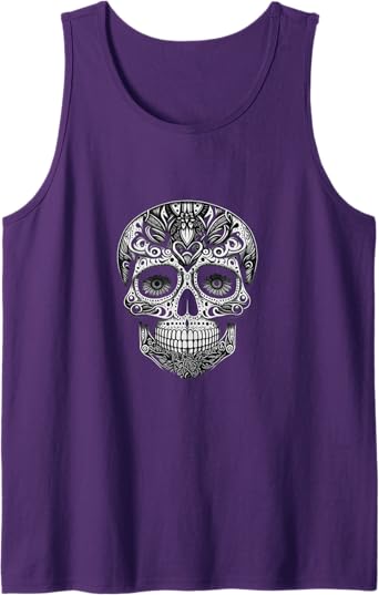 Dia de los Muertos Skull Calaveras Men Tank Top - Day of the Dead Mexico Shirt