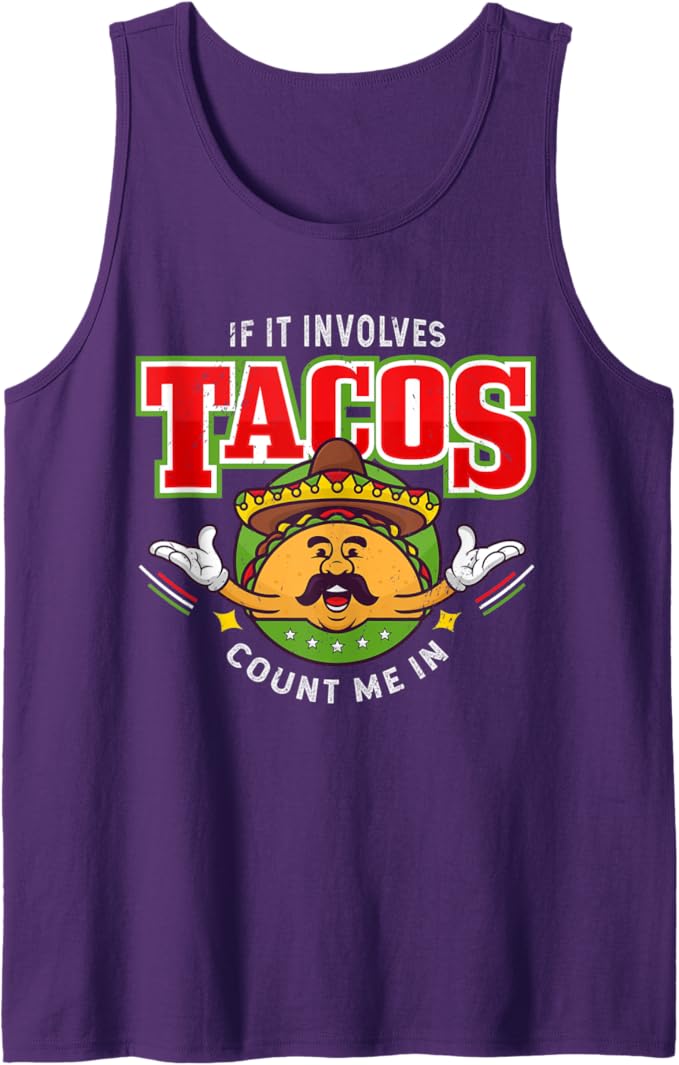 Funny Chicano Taco Men Tank Top