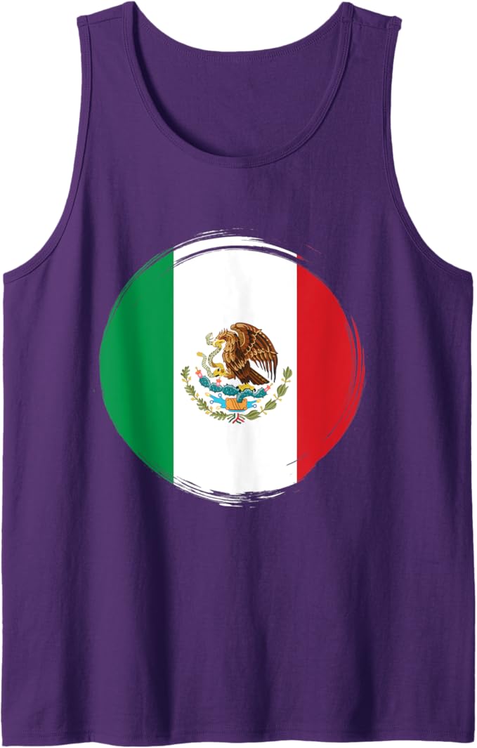 National Flag of Mexico Men Tank Top - Camiseta Con Bandera de México Design