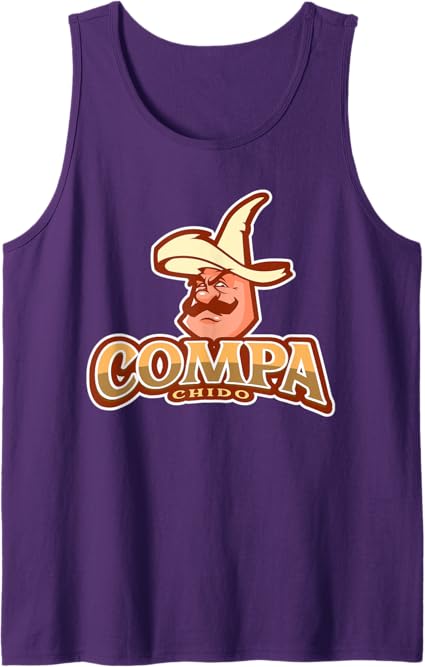 Compa Chido Funny Mexican Chicano Sombrero Tank Top for Men