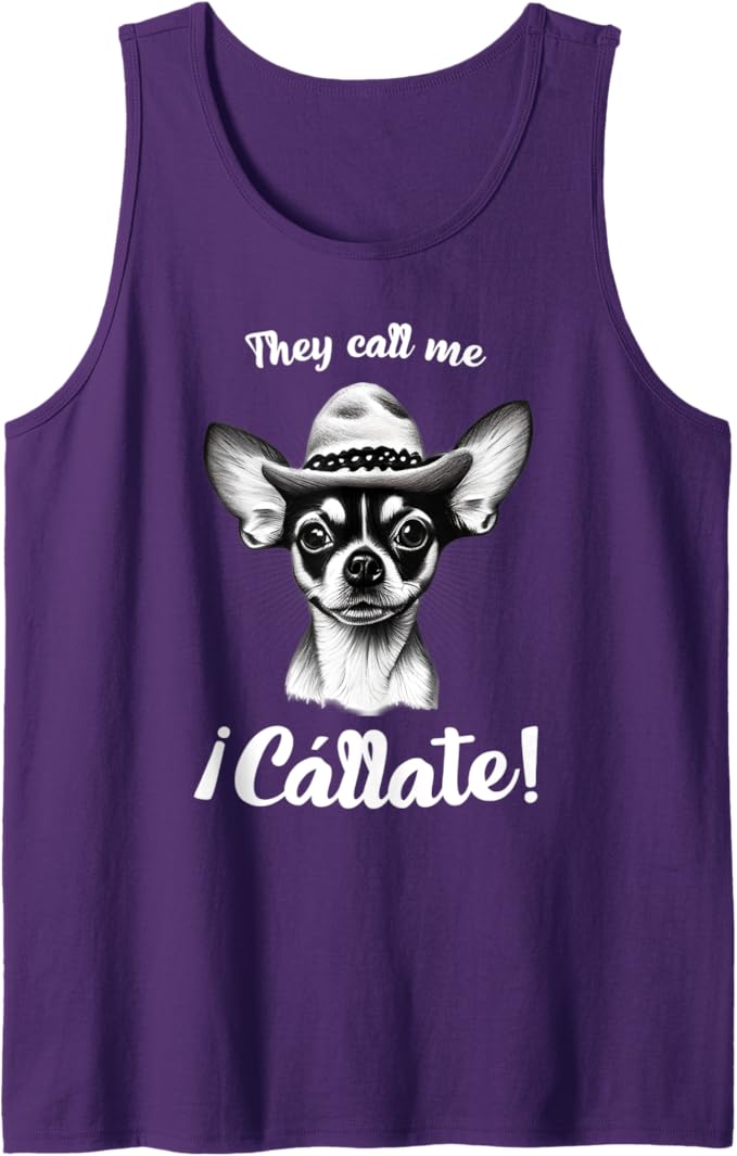 Funny Mexican Slang Men Tank Top: Call Me Callate