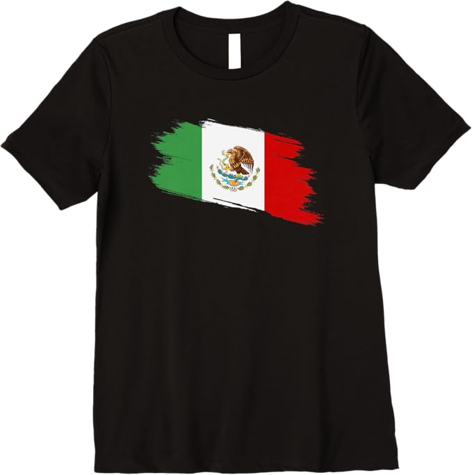Bandera Mexicana Mexico Flag Vintage Women T-Shirt - Premium Camiseta Design