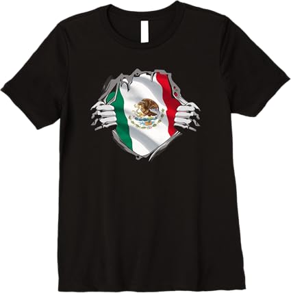 Mexican Superhero Women T-Shirt | Mexico Flag Bandera Mexicana Pride Premium Tee