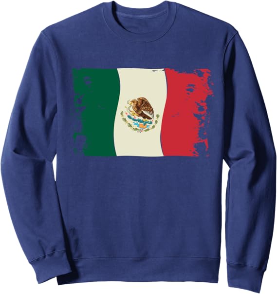 Vintage Mexico Flag T-Shirt & Sweatshirt | Bandera Mexicana Apparel