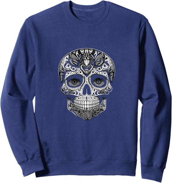 Dia De Los Muertos Skull Sweatshirt - Day of the Dead Calaveras Mexico Shirt
