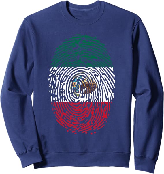 Vintage Mexican Flag Sweatshirt - Mexico DNA Flag Pride Apparel