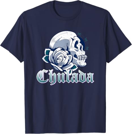 Chulada Skull Vintage Mexicana Men's T-Shirt - Unique Mexican Style Tee for Men