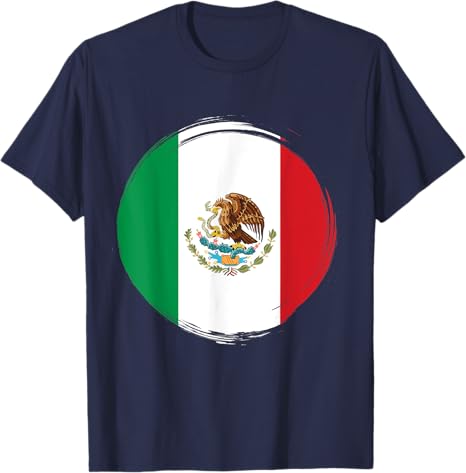 Mexico National Flag Men T-Shirt | Camiseta Con Bandera de México