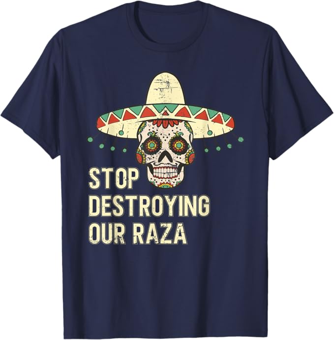 Protect Our Raza: Mexican Chicano Skull Hombre Men T-Shirt – Bold Statement Apparel