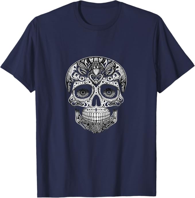 Dia de los Muertos Skull Calaveras Men T-Shirt - Day of the Dead Mexico Shirt