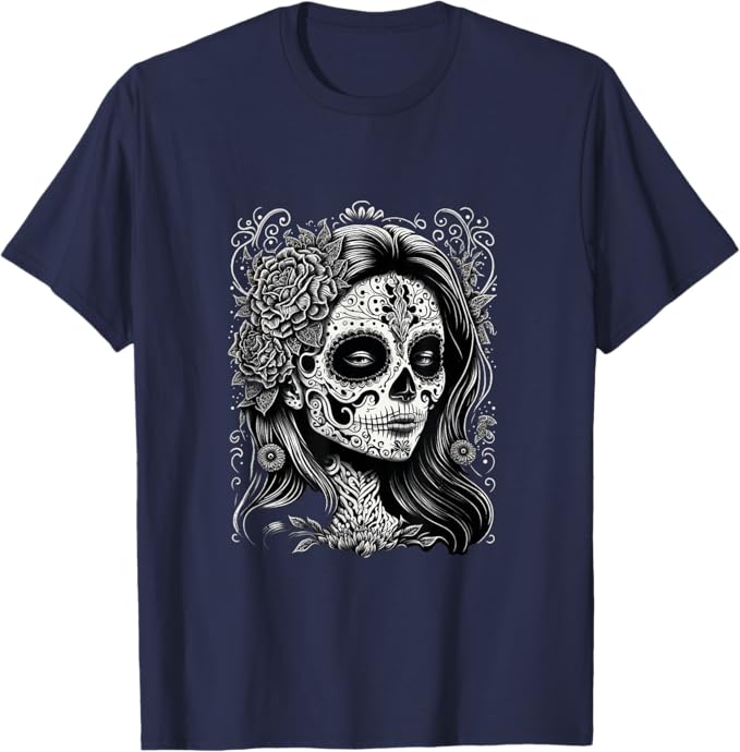 Dia De Los Muertos Mexico Men T-Shirt - Catrina Calaveras Holiday Shirt