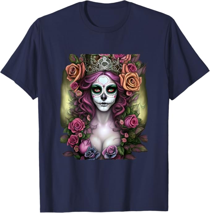 Mexico Día de los Muertos Men T-Shirt – Calaveras Catrina Day of the Dead Design