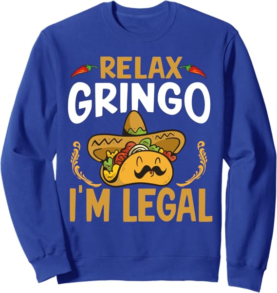Cinco de Mayo Mexican Taco Sweatshirt Party Apparel