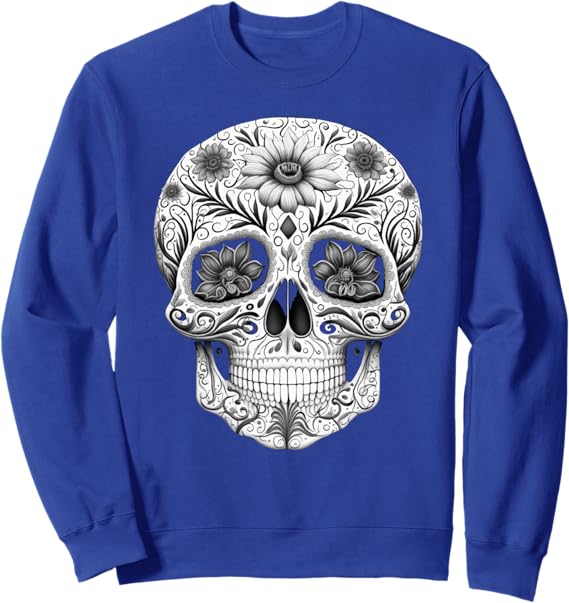 Dia De Los Muertos Mexican Skull Art Sweatshirt