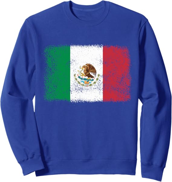 Retro Mexico Flag T-Shirt | Mexican Bandera Pride Sweatshirt