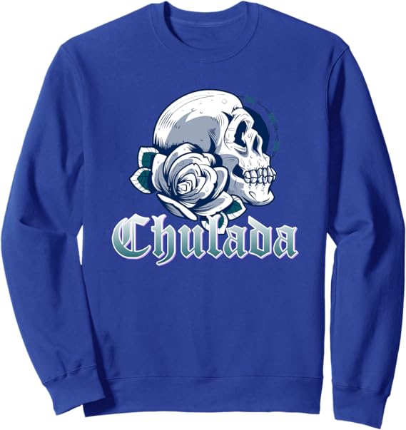 Chulada Skull Vintage Mexicana Women’s Sweatshirt - Stylish Mexican Inspired Apparel for Women