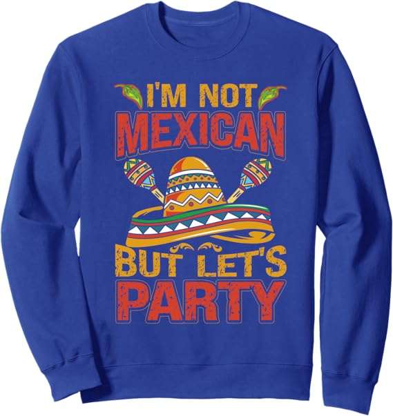 Cinco de Mayo Mexican Sombrero Sweatshirt for Party Celebration