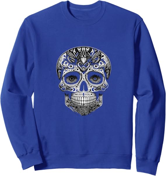 Dia De Los Muertos Skull Sweatshirt - Day of the Dead Calaveras Mexico Shirt