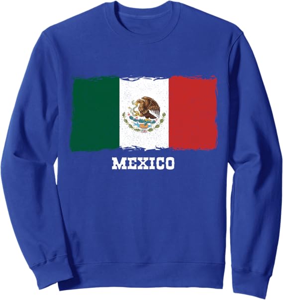 Vintage Mexico Flag Sweatshirt | Retro Bandera Mexicana Apparel