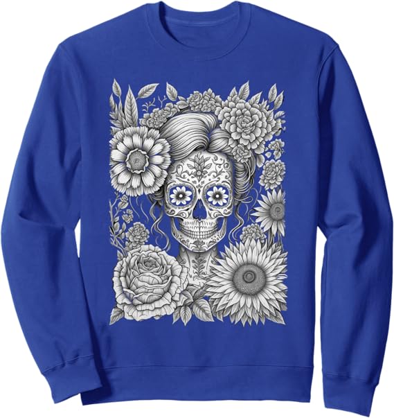 Spooky Calaveras Catrina Mexican Day of the Dead Sweatshirt
