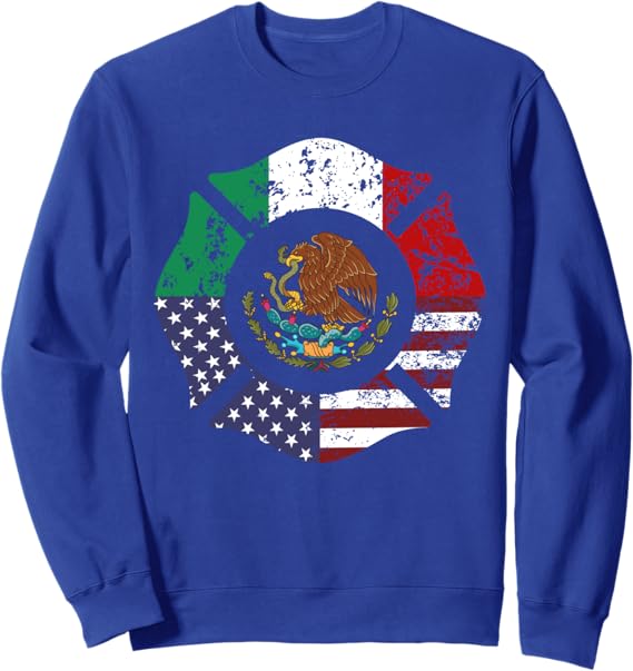 USA Mexico American Mexican Flag Escudo Nacional de México Sweatshirt