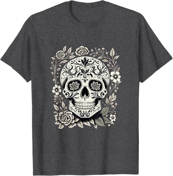 Mexico Holiday Día de los Muertos Sugar Skull Men T-Shirt – Day of the Dead Apparel