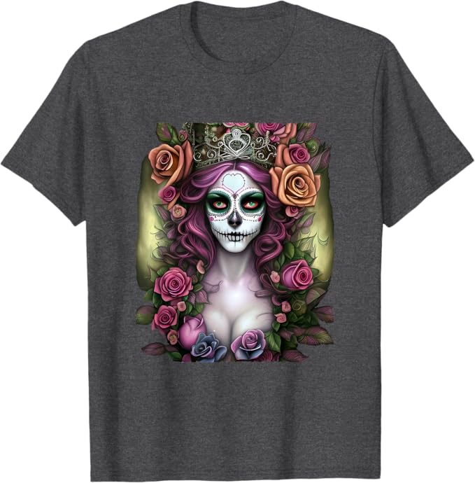 Mexico Día de los Muertos Men T-Shirt – Calaveras Catrina Day of the Dead Design