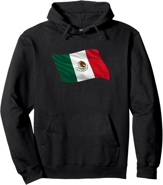 Mexico Bandera Camiseta Mexican Flag Pullover Hoodie - Stylish & Comfortable Mexico Flag Hoodie