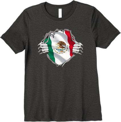 Mexican Superhero Women T-Shirt | Mexico Flag Bandera Mexicana Pride Premium Tee