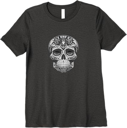 Dia De Los Muertos Skull Calaveras Premium Women T-Shirt | Day of the Dead Mexico Shirt