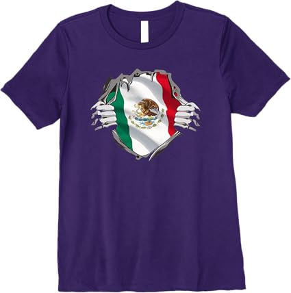 Mexican Superhero Women T-Shirt | Mexico Flag Bandera Mexicana Pride Premium Tee
