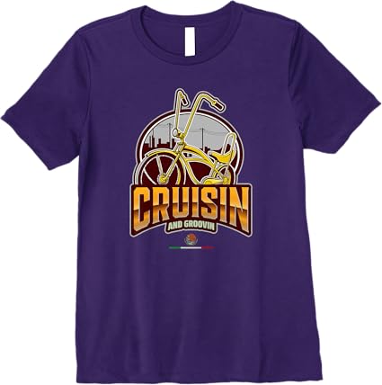 Chicano Lowrider Bike Mexican Premium Women T-Shirt - Cruisin' & Groovin' Design