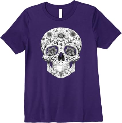 Premium Mexican Skull Art Women T-Shirt | Día de los Muertos Inspired Design
