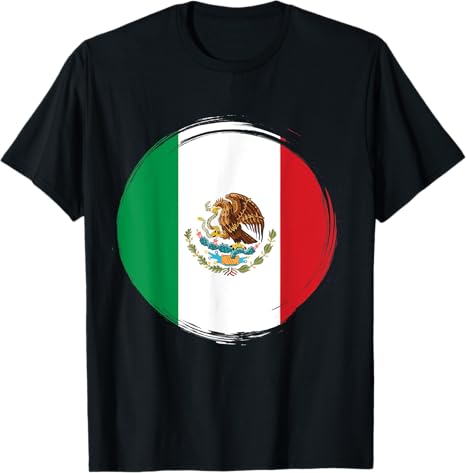 Mexico National Flag Men T-Shirt | Camiseta Con Bandera de México