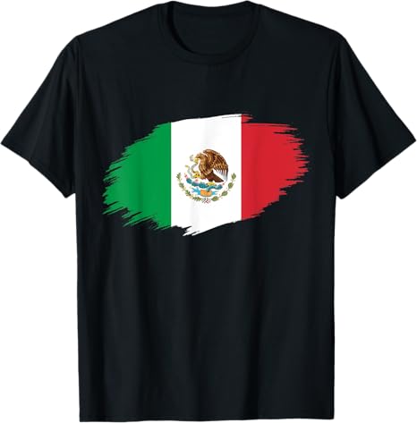 Mexico Flag Men T-Shirt | Camiseta Bandera Mexicana for Patriotic Style