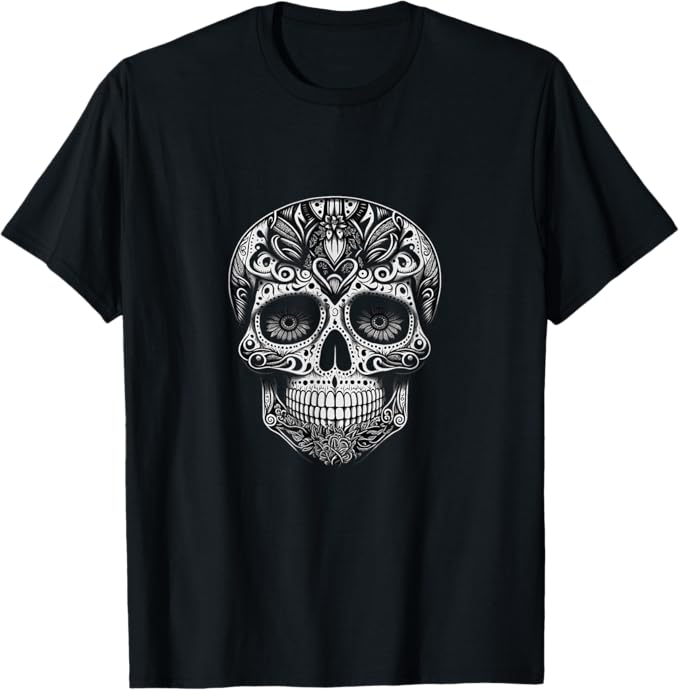 Dia de los Muertos Skull Calaveras Men T-Shirt - Day of the Dead Mexico Shirt