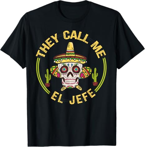 Cinco de Mayo Mexican Party Men T-Shirt with Sombrero Skull Design