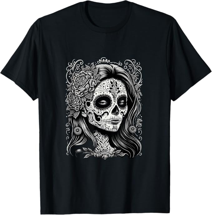 Dia De Los Muertos Mexico Men T-Shirt - Catrina Calaveras Holiday Shirt