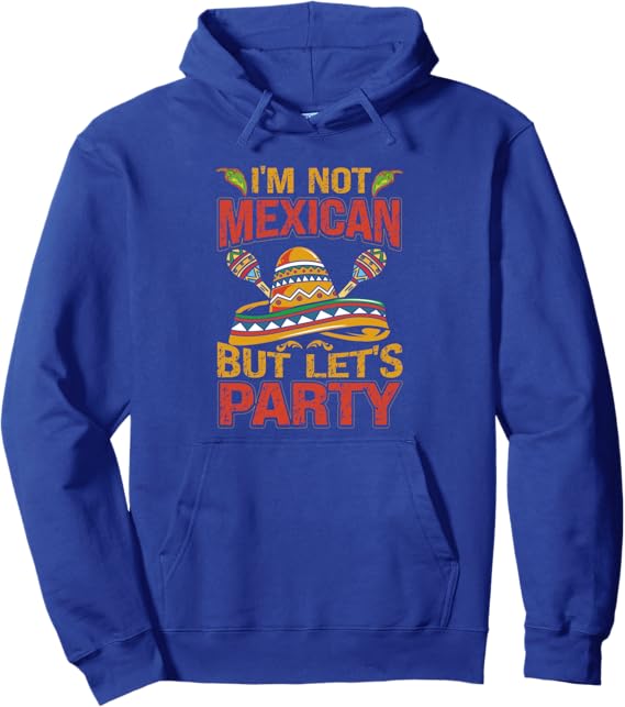 Cinco de Mayo Mexican Party Sombrero Pullover Hoodie for Men & Women
